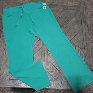 Crown & Ivy Beach Pants Mint Green Flare Leg Stretch Lightweight